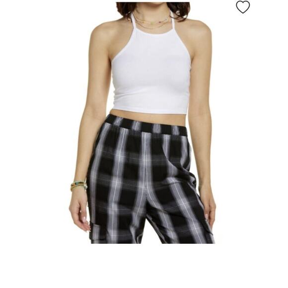 BP. Halter Crop Top In White XS - Picture 1 of 4